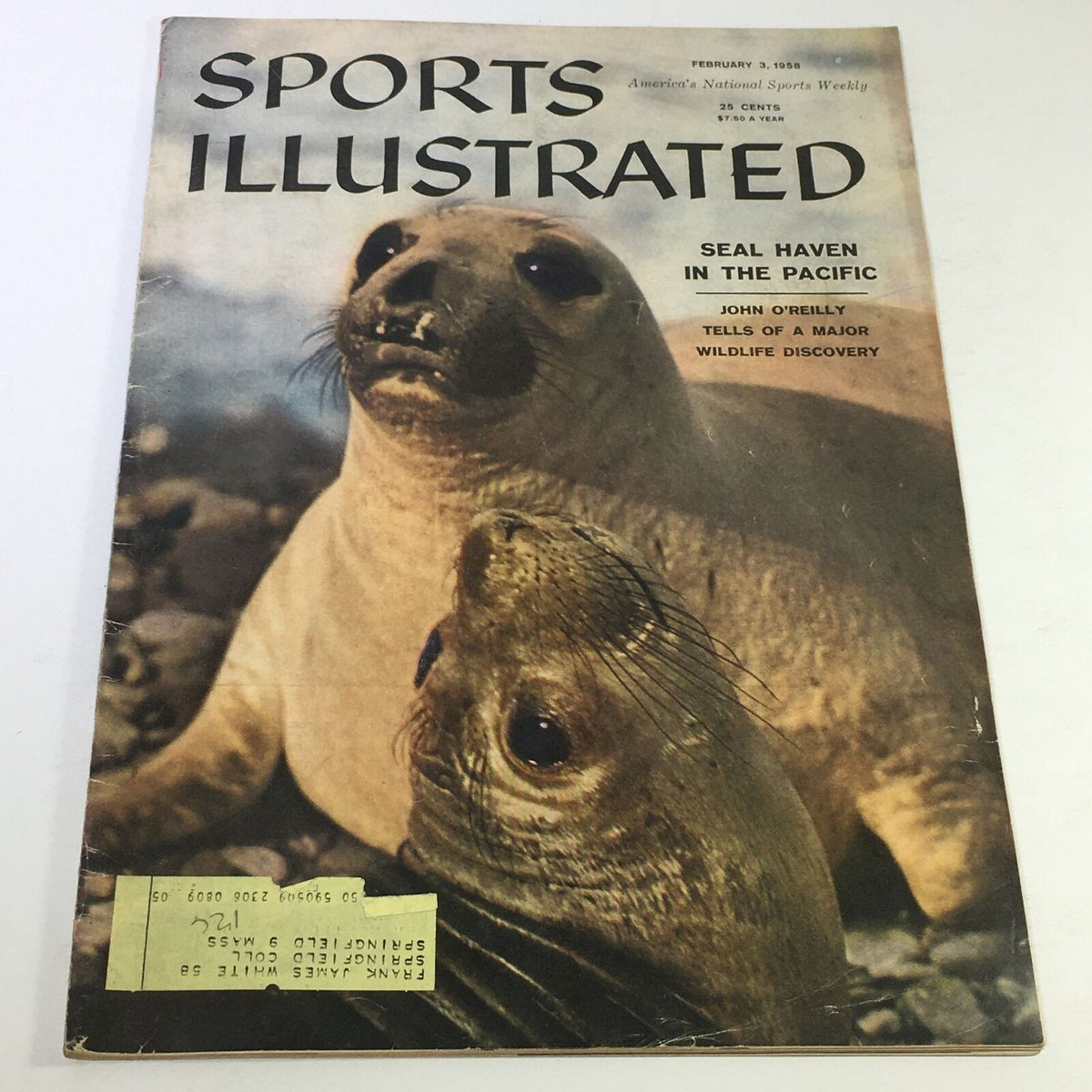 Vintage Sports Illustrated Magazine February 3 1958 John O'Reilly Wildlife Discovery
