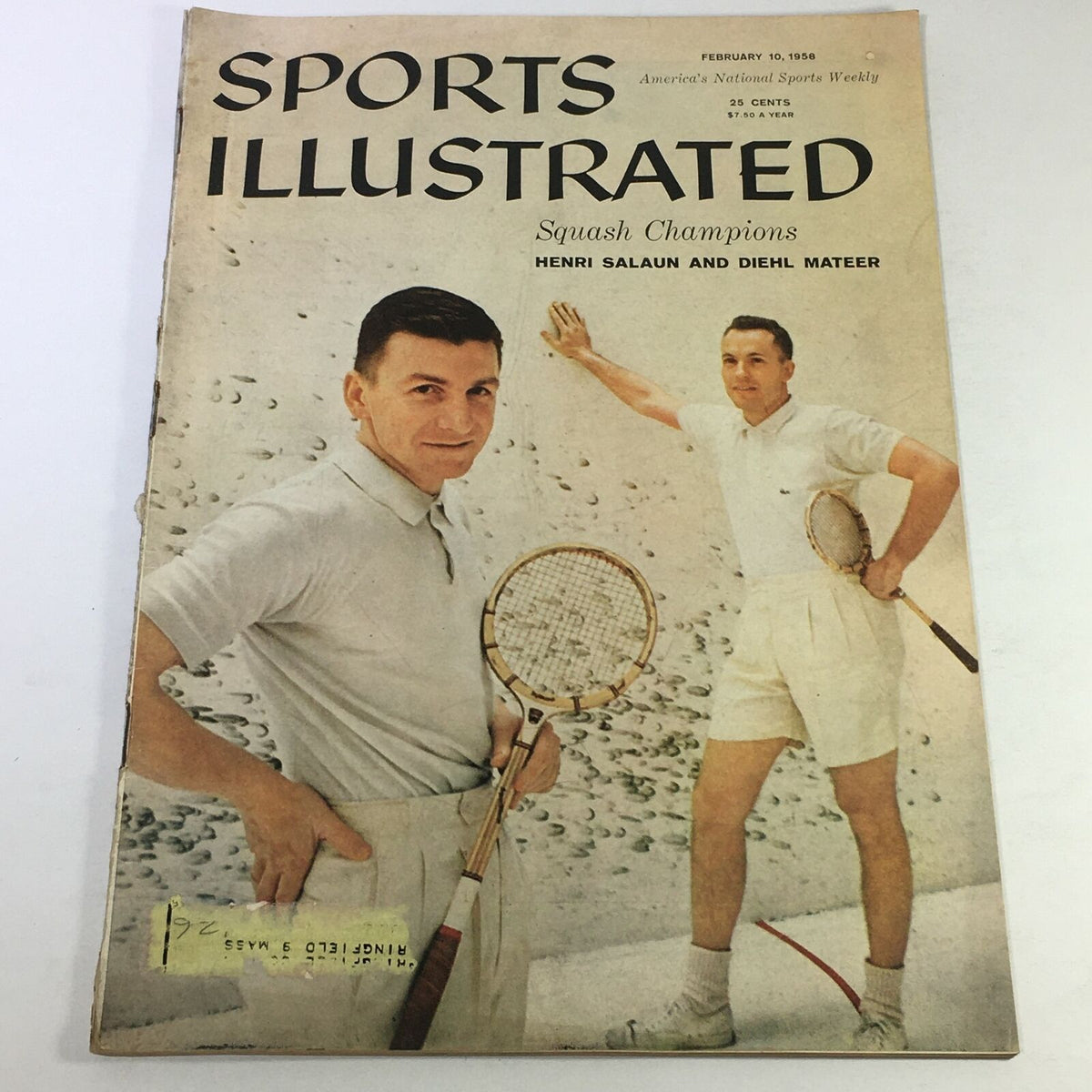 Vintage Sports Illustrated Magazine February 10 1958 - Henri Salaun & Diehl Mateer