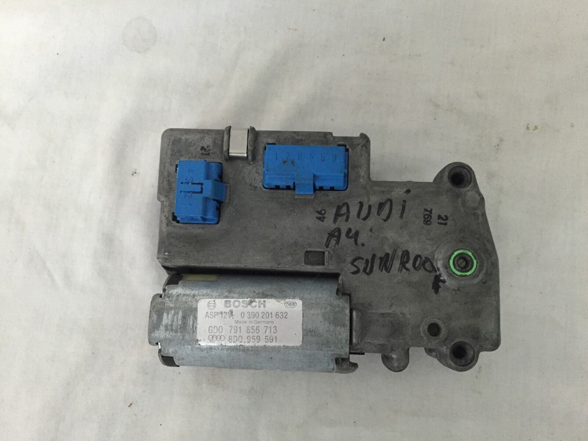 AUDI 5000 90 BOSCH SUNROOF MOTOR 0 390 201 632, essential component for sunroof operation, designed specifically for AUDI models.