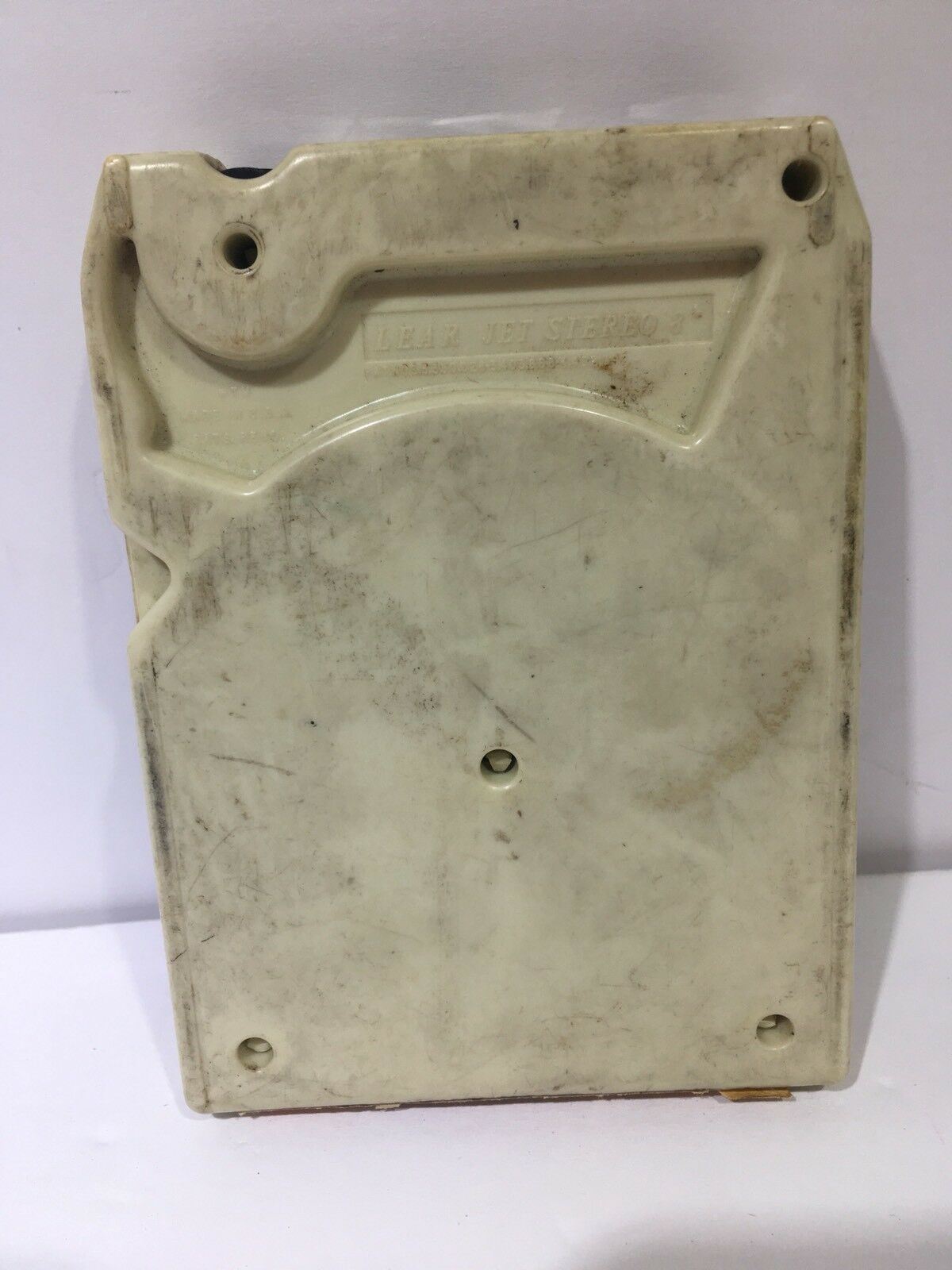 Back view of the A Space In Time Ten Years After 8 Track Tape, showcasing its condition with marks and wear typical of vintage audio items.
