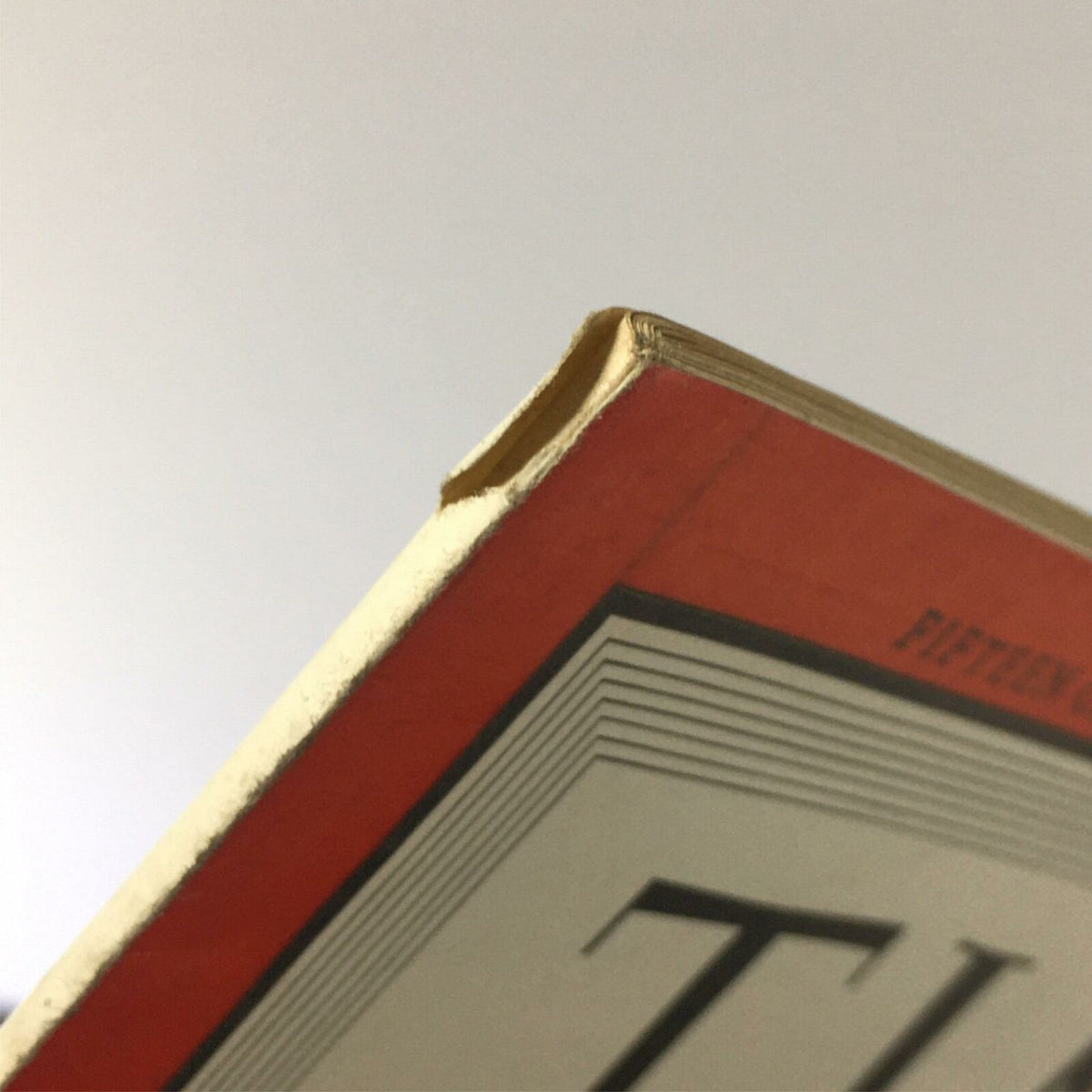 Close-up of the spine of VTG Time Magazine Vol. 44 #23 December 4 1944, showcasing wear and vintage character, typical of collectible magazines.