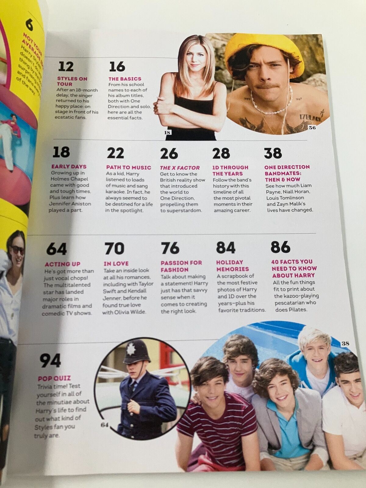 Pages from Music Spotlight Magazine June 2022 displaying articles about Harry Styles, including 'Styles On You' and 'Early Days', with images related to his career.