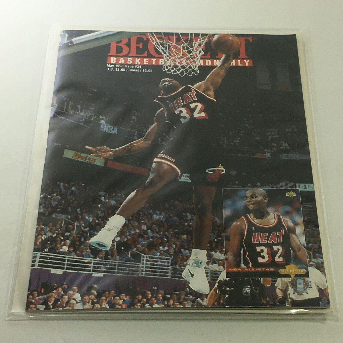 May 1993 issue of Beckett Basketball Monthly highlighting Harold Miner, showcasing the excitement of emerging basketball talent of the 90s.