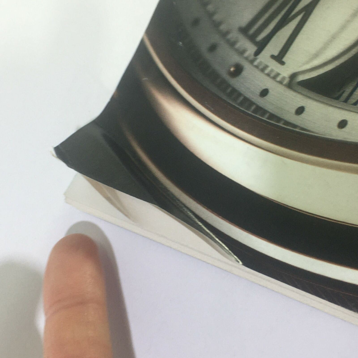 Close-up image showing the corner of The New Yorker November 10 2014 magazine, highlighting minor wear and creasing on the cover.