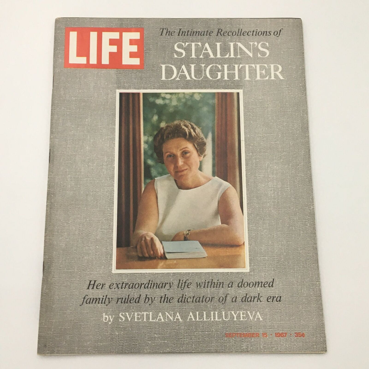 VTG Life Magazine September 15 1967 featuring Svetlana Alliluyeva on the cover, showcasing the intimate recollections of Stalin's daughter.