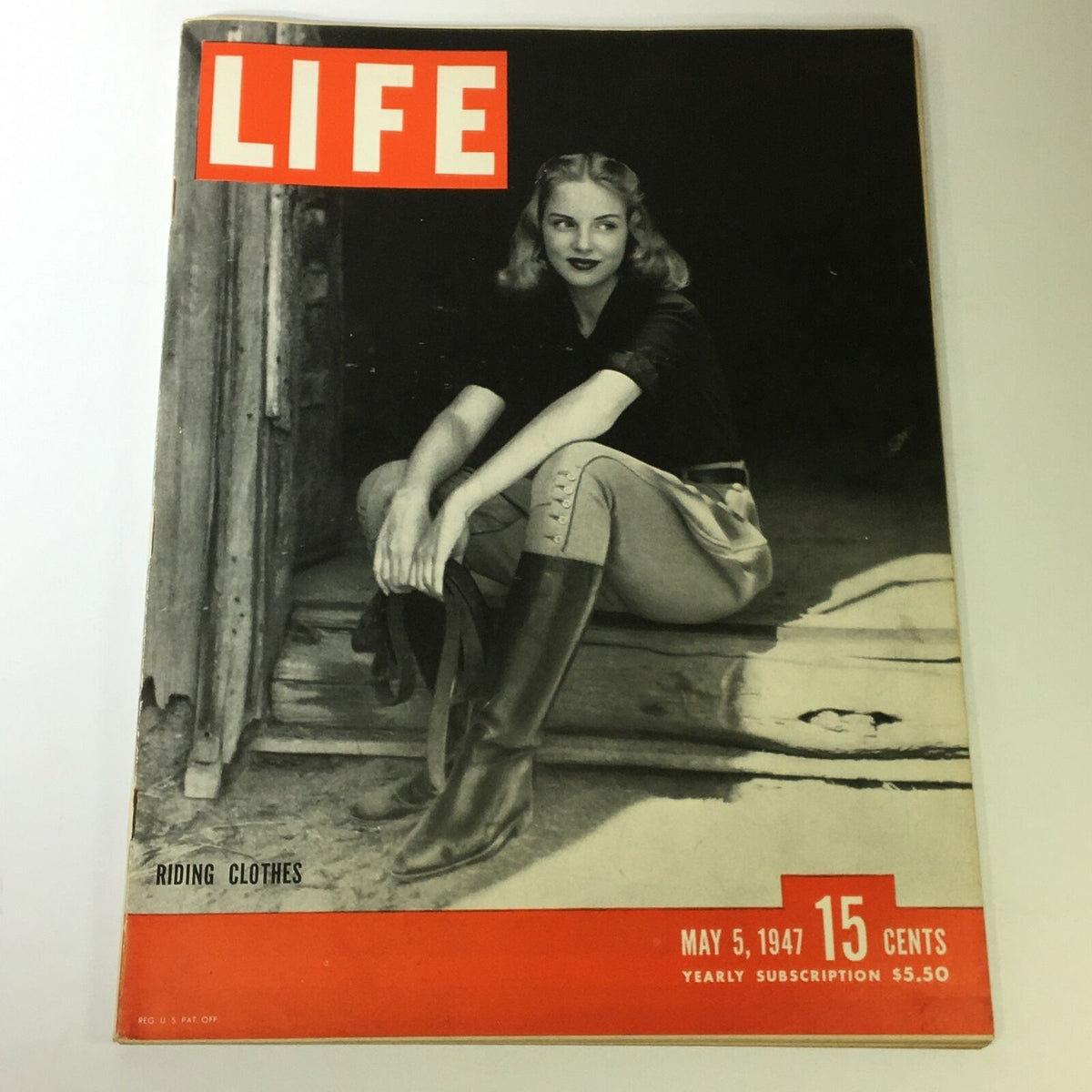 Life Magazine May 5 1947 Fashion Model Cover Featuring Elegant Riding Clothes