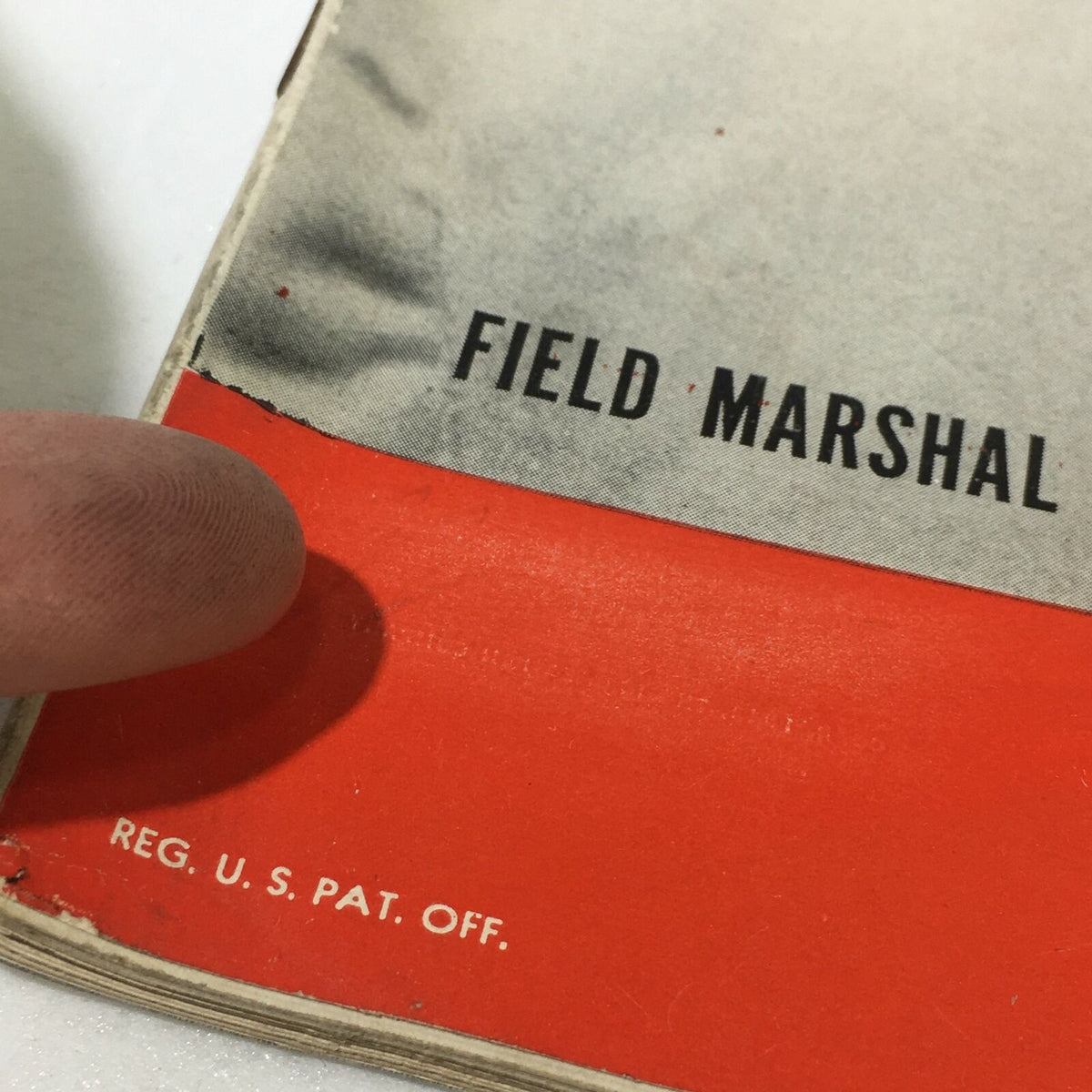 Close-up of the VTG Life Magazine November 8, 1943 cover featuring the title 'FIELD MARSHAL' with visible wear and detail on the edge.