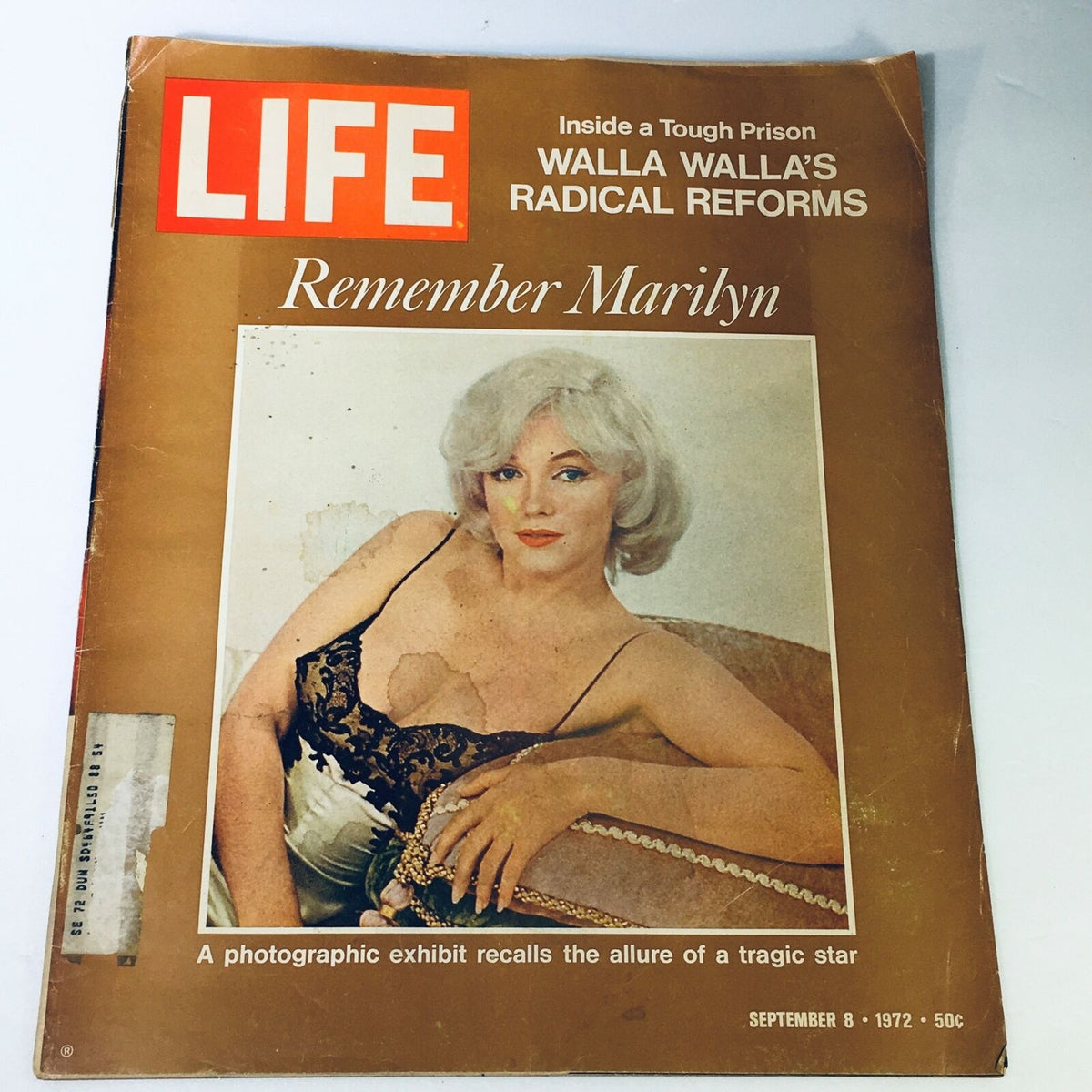 Life Magazine September 8, 1972 - Remember Marilyn Monroe, Good Condition with Protective Covering