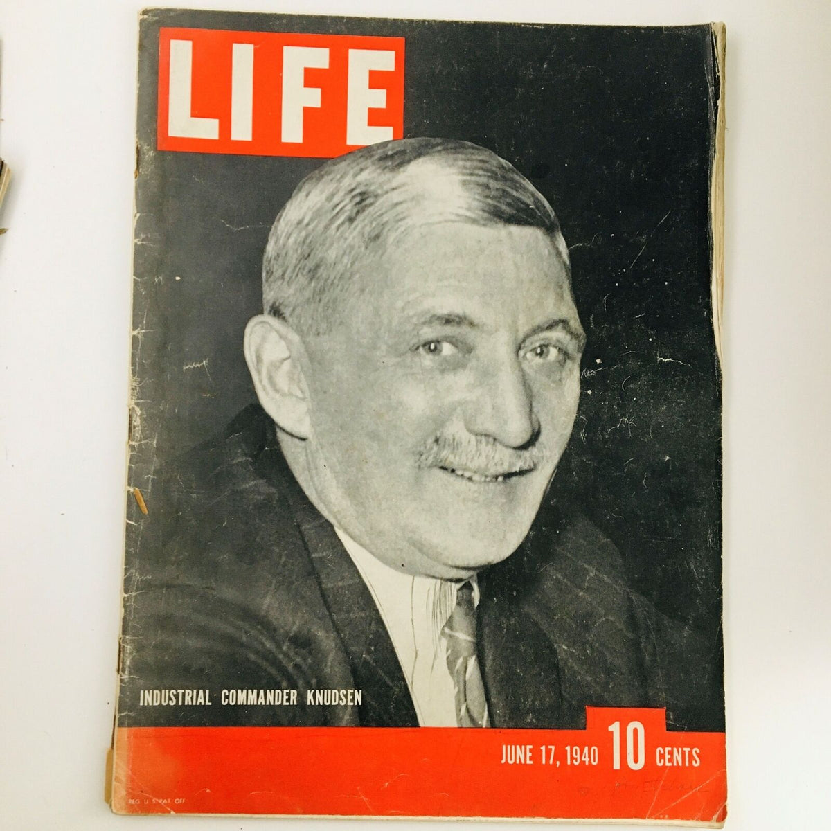 Cover of the VTG Life Magazine June 17 1940 featuring Industrial Commander Knudsen, showcasing a historic profile of American media and culture.