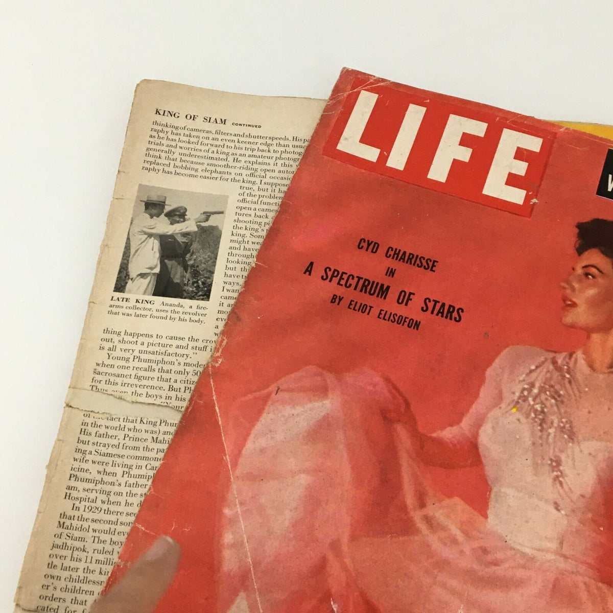 Cover of VTG Life Magazine June 29 1953 showcasing Cyd Charisse in A Spectrum of Stars feature, highlighting vintage Hollywood charm.