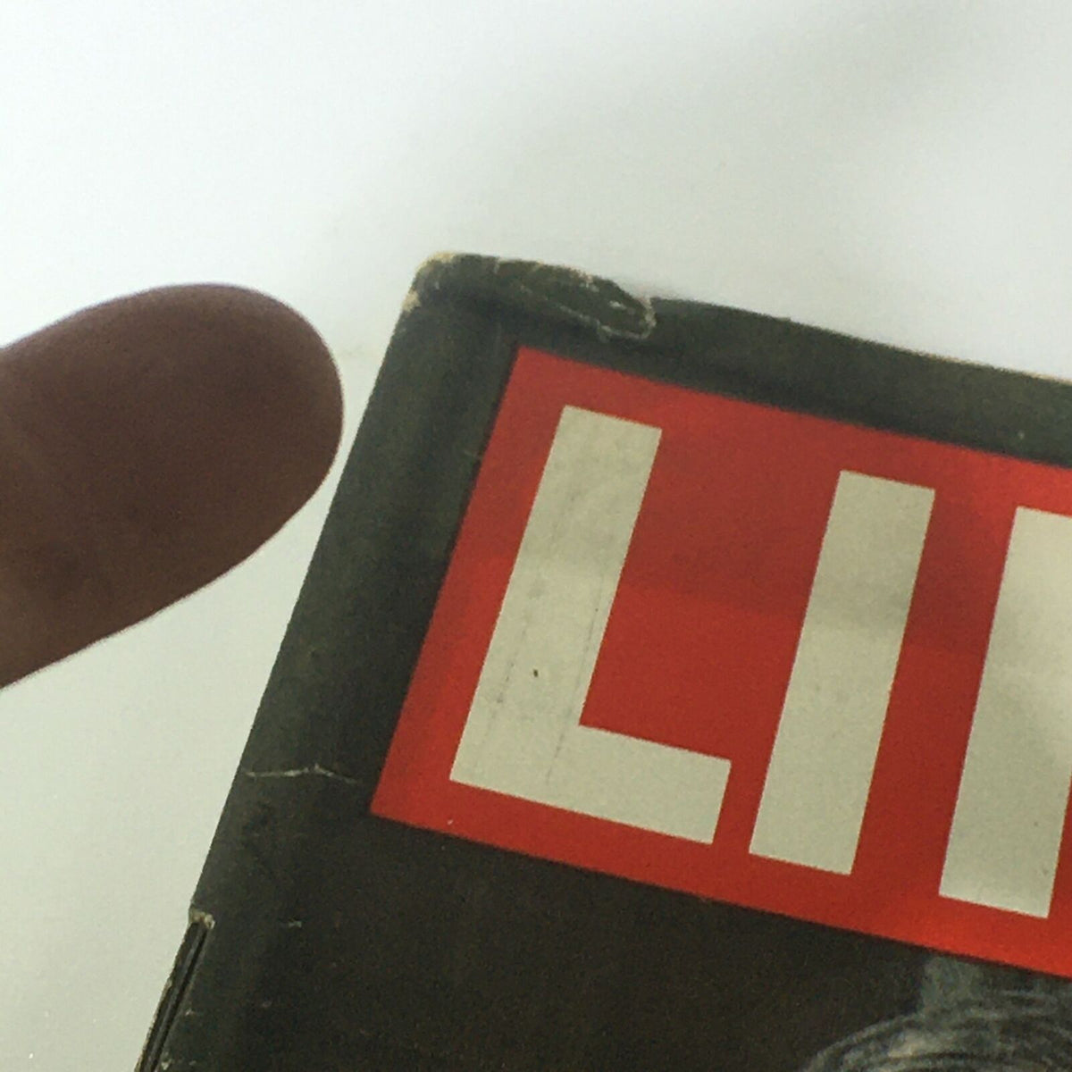VTG Life Magazine August 9 1963 close-up of the magazine cover showing wear. Highlights the iconic 'LIFE' logo and vintage features highlighting its historical significance.
