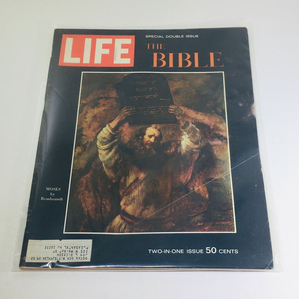 VTG Life Magazine: December 25 1964 - Special Issue featuring a cover image of Moses by Rembrandt, highlighting biblical themes.
