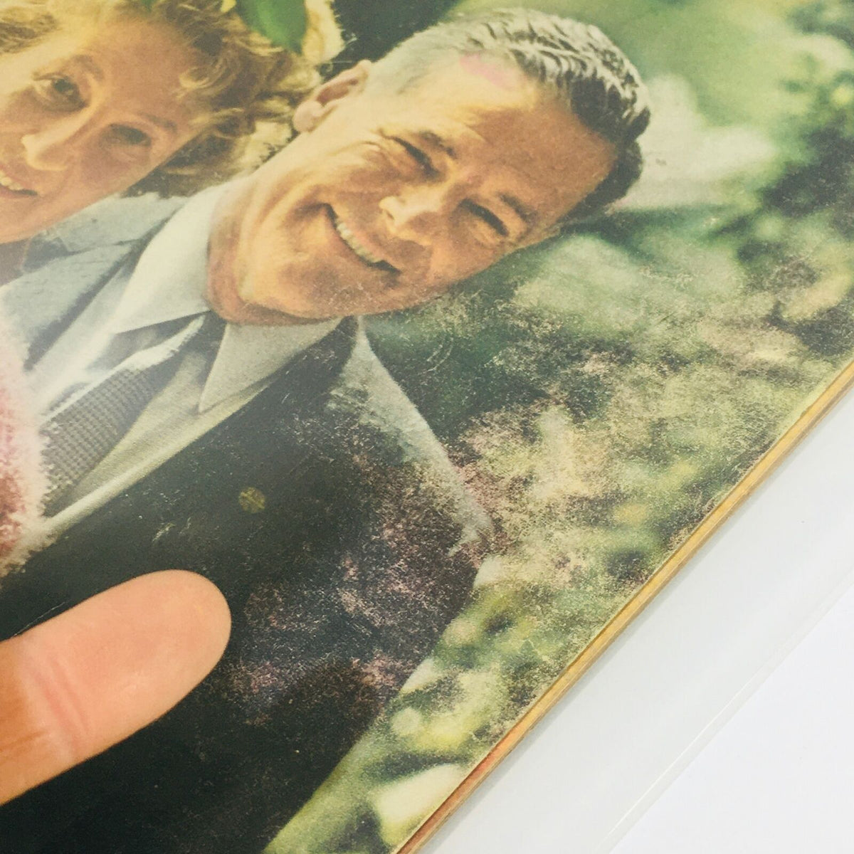 Close-up of a vintage Life Magazine cover from October 17, 1960, featuring Henry Cabot Lodge and his wife, Emily, highlighting the magazine's age and unique wear.