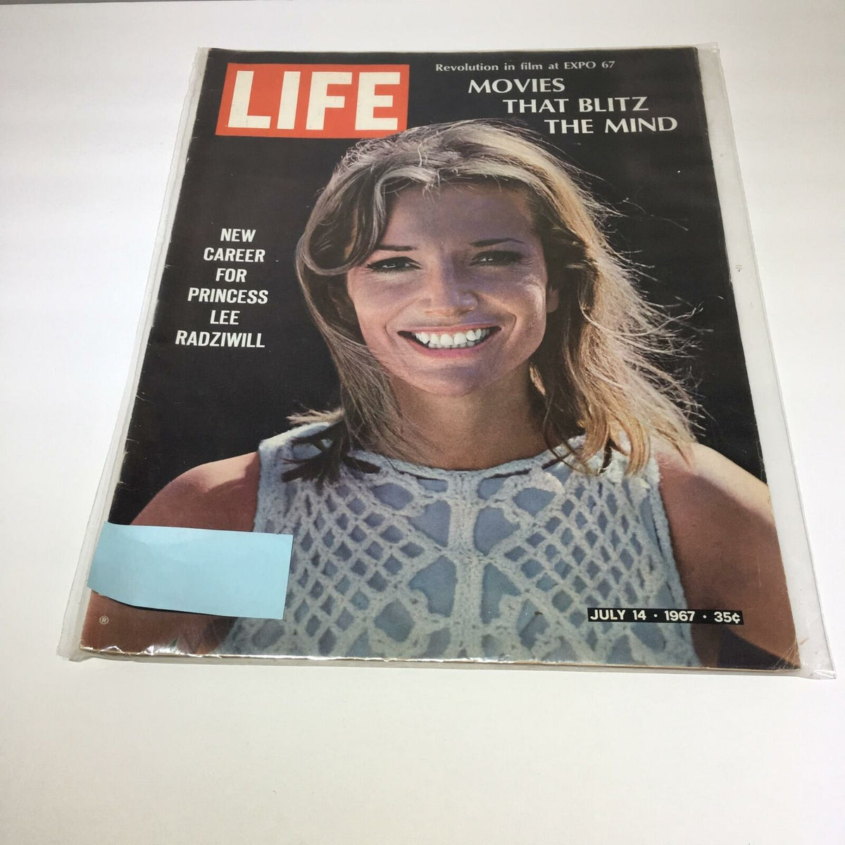 VTG Life Magazine July 14 1967 featuring a cover story on Princess Lee Radziwill and her new career in movies, highlighting 1960s Hollywood culture.