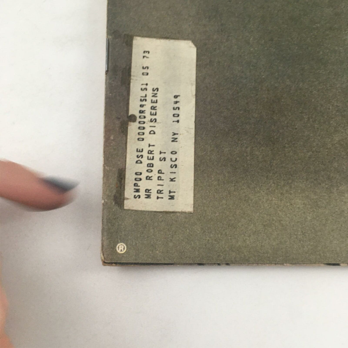 Back cover of VTG Life Magazine June 20, 1969 showing an address label, indicative of vintage magazines from that era.