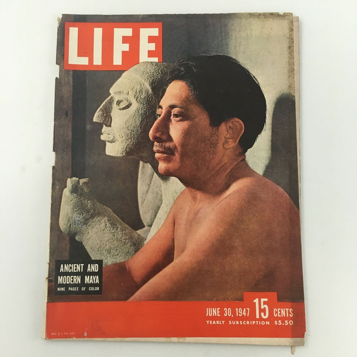 Life Magazine June 30 1947 Featuring Ancient and Modern Maya Civilization in Color