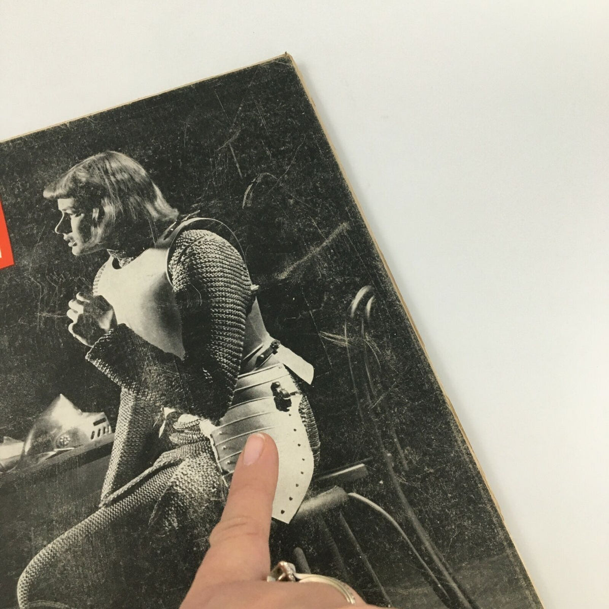 Close-up of the cover of VTG Life Magazine December 2 1946 Ingrid Bergman, highlighting details and condition of the magazine, featuring a vintage design.