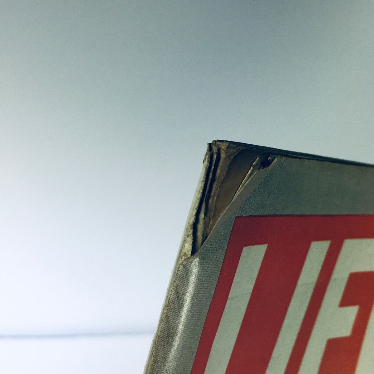 Close-up of the corner of the VTG Life Magazine September 19 1969, showing minor wear and tear, highlighting the vintage condition of the publication.