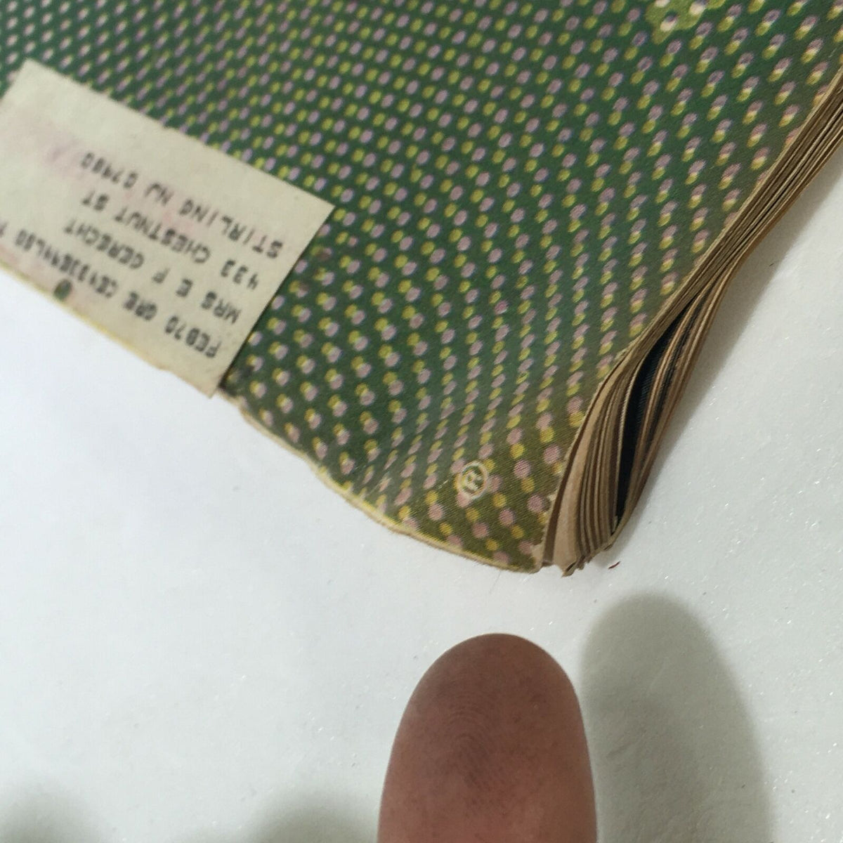 Close-up of the vintage Life Magazine from April 4, 1969, showing the edges and address label, reinforcing the historical value with the title 'Sex In The Lively Arts, How Far Is Far Enough?'