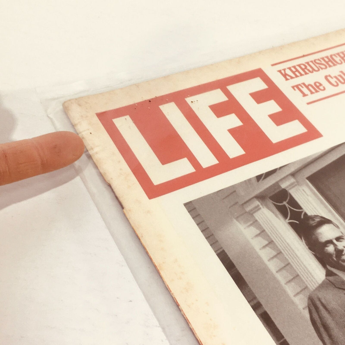 VTG Life Magazine Cover from December 18, 1970, showcasing the title and details related to the Buckley family story, with visible signs of vintage wear and protective covering.