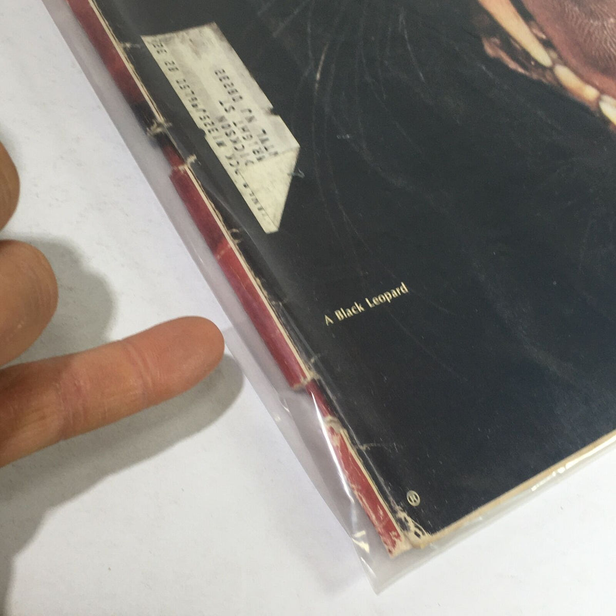 Side view of the VTG Life Magazine: January 6 1967, highlighting the spine and address label, emphasizing its collectible vintage condition.