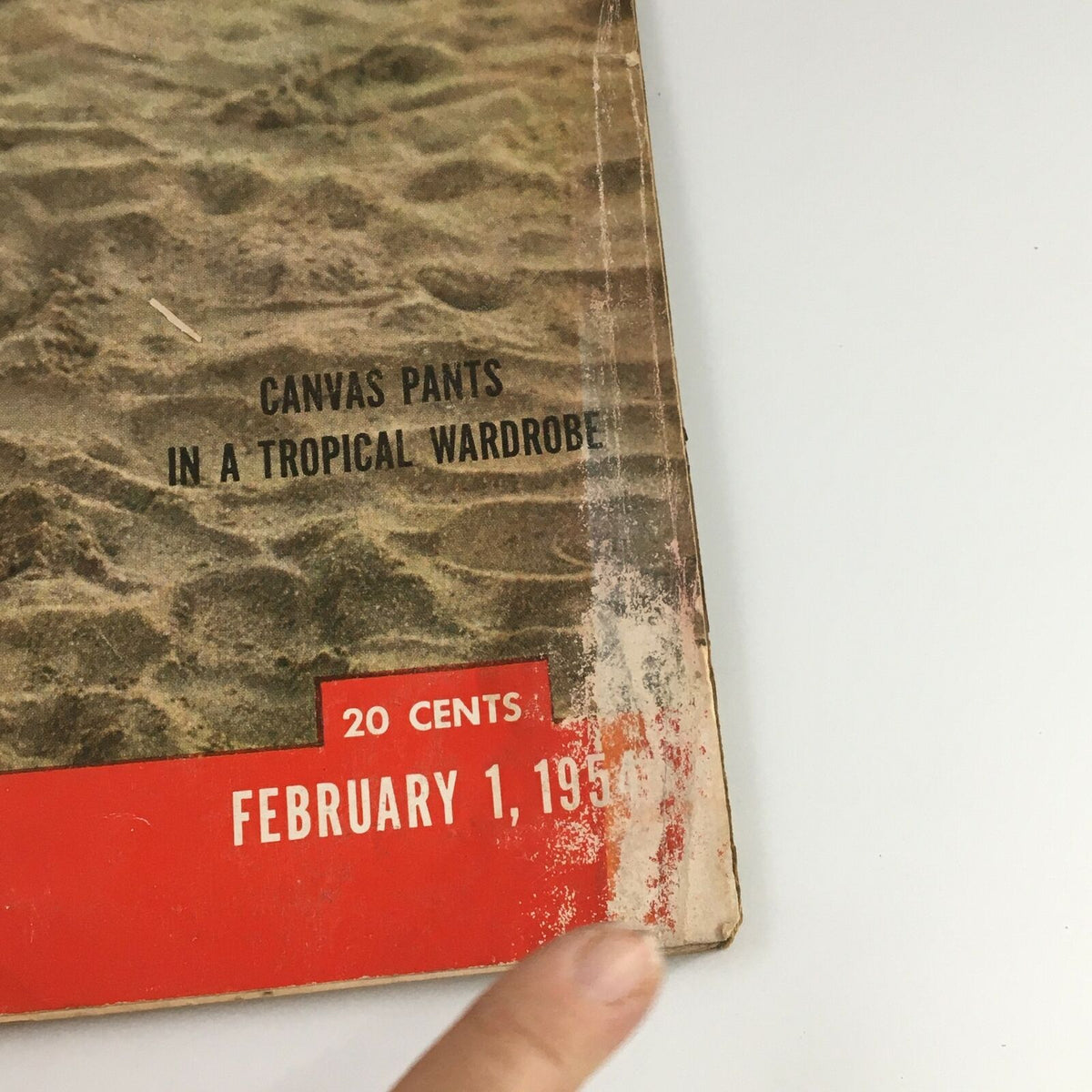 Bottom detail of the VTG Life Magazine February 1 1954, highlighting the date 'February 1, 1954' and the phrase '20 cents'.