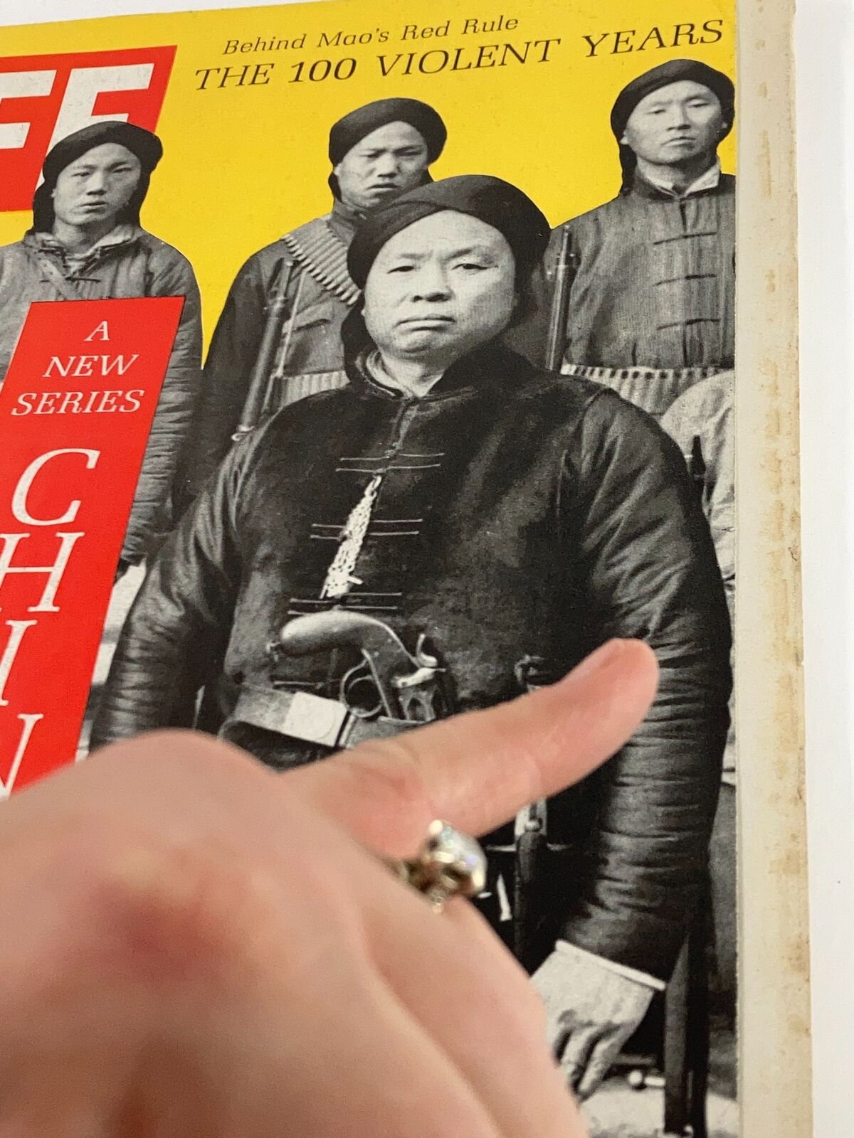 VTG Life Magazine September 23 1966 cover featuring historical figures related to 'The 100 Violent Years' and a new series on China, showcasing a prominent individual in traditional attire with several others in the background.