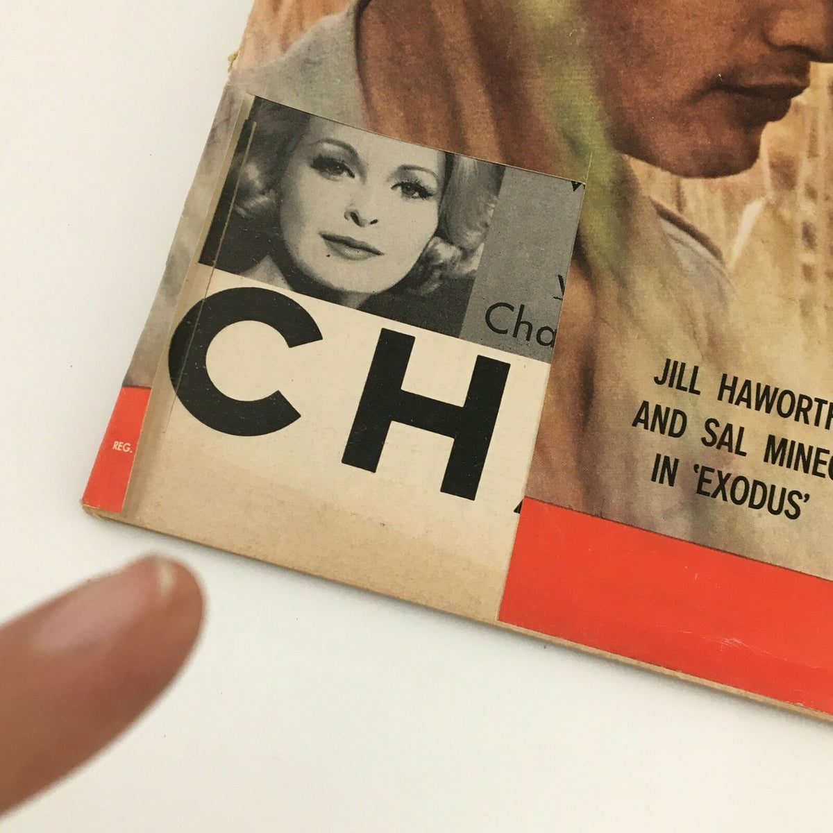Close-up view of the cover of VTG Life Magazine December 12 1960, highlighting Jill Haworth and Sal Mineo, along with nostalgic elements and classic typography from the era.