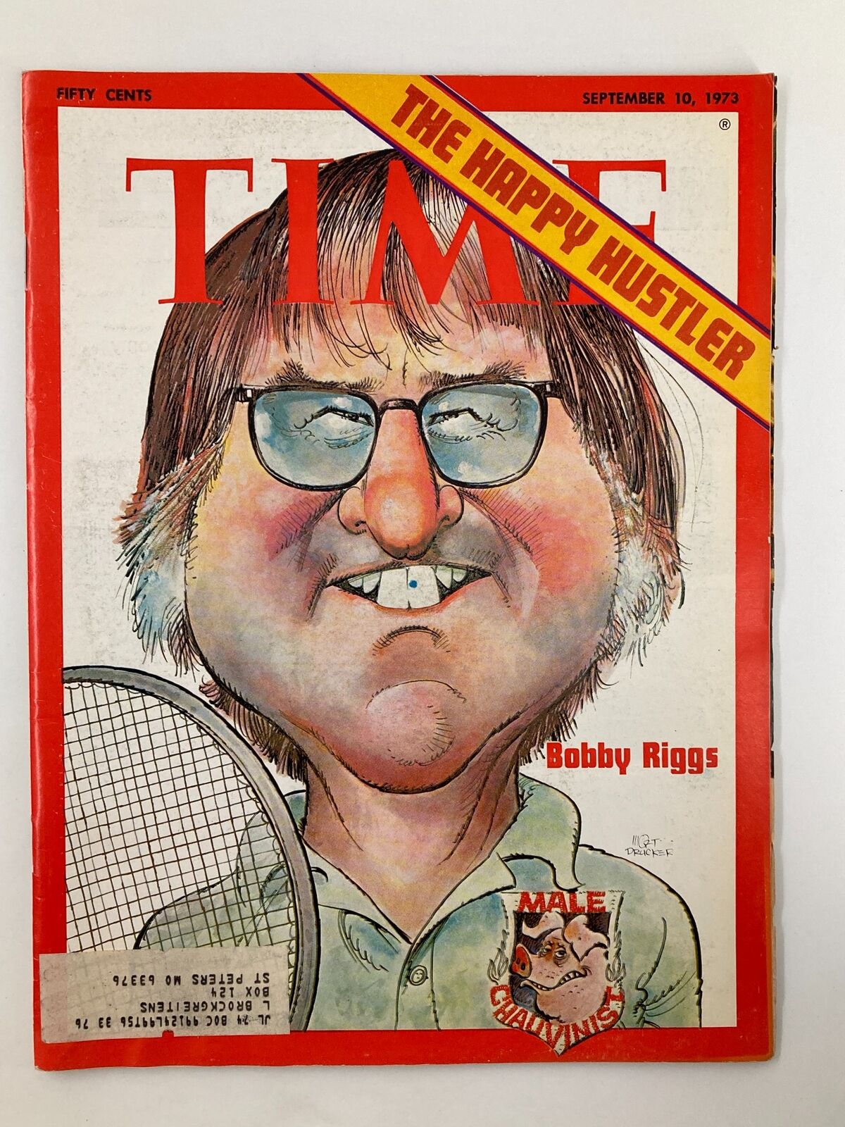 Vintage Time Magazine September 10 1973 Bobby Riggs The Happy Hustle
