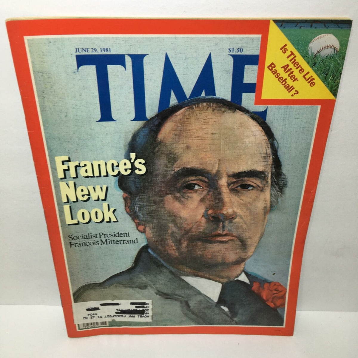Cover of Time Magazine, June 29, 1981, featuring the headline 'France's New Look' and a portrait of Socialist President François Mitterrand.