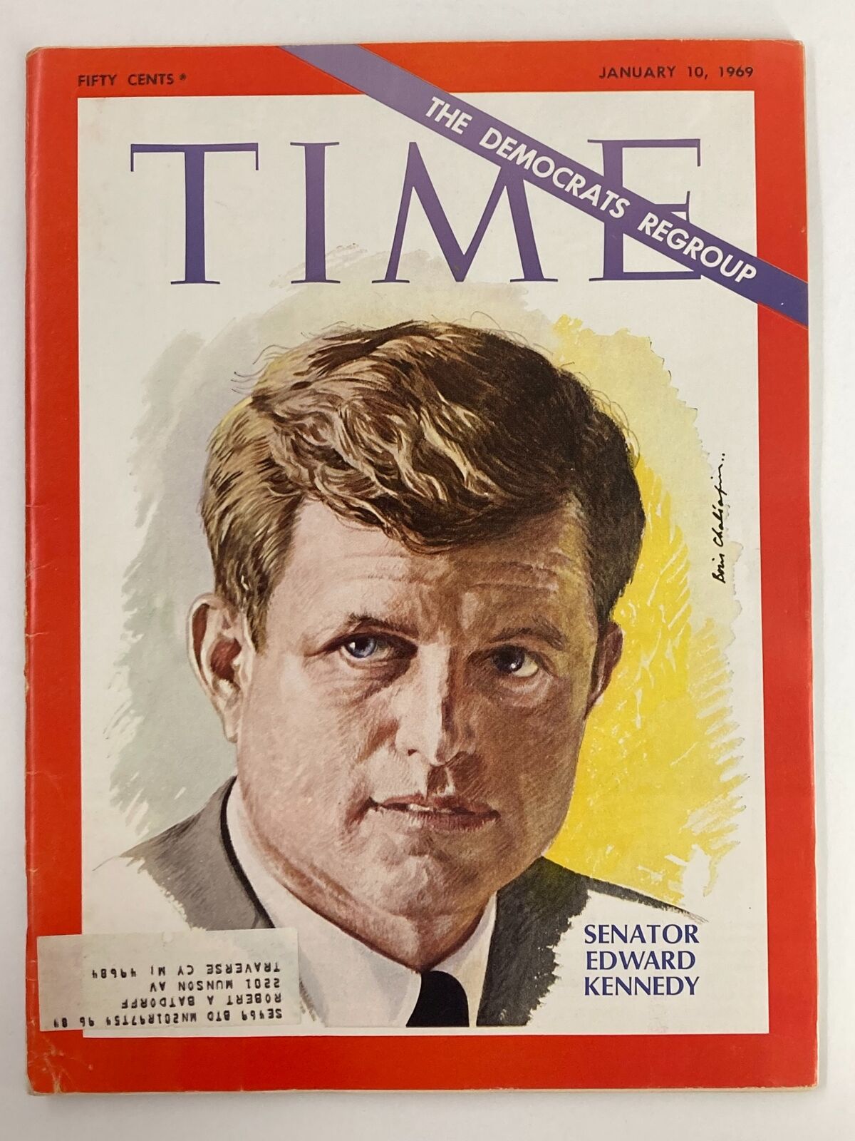 Time Magazine cover from January 10, 1969, featuring Senator Edward Kennedy, highlighting the political climate of the late 1960s.