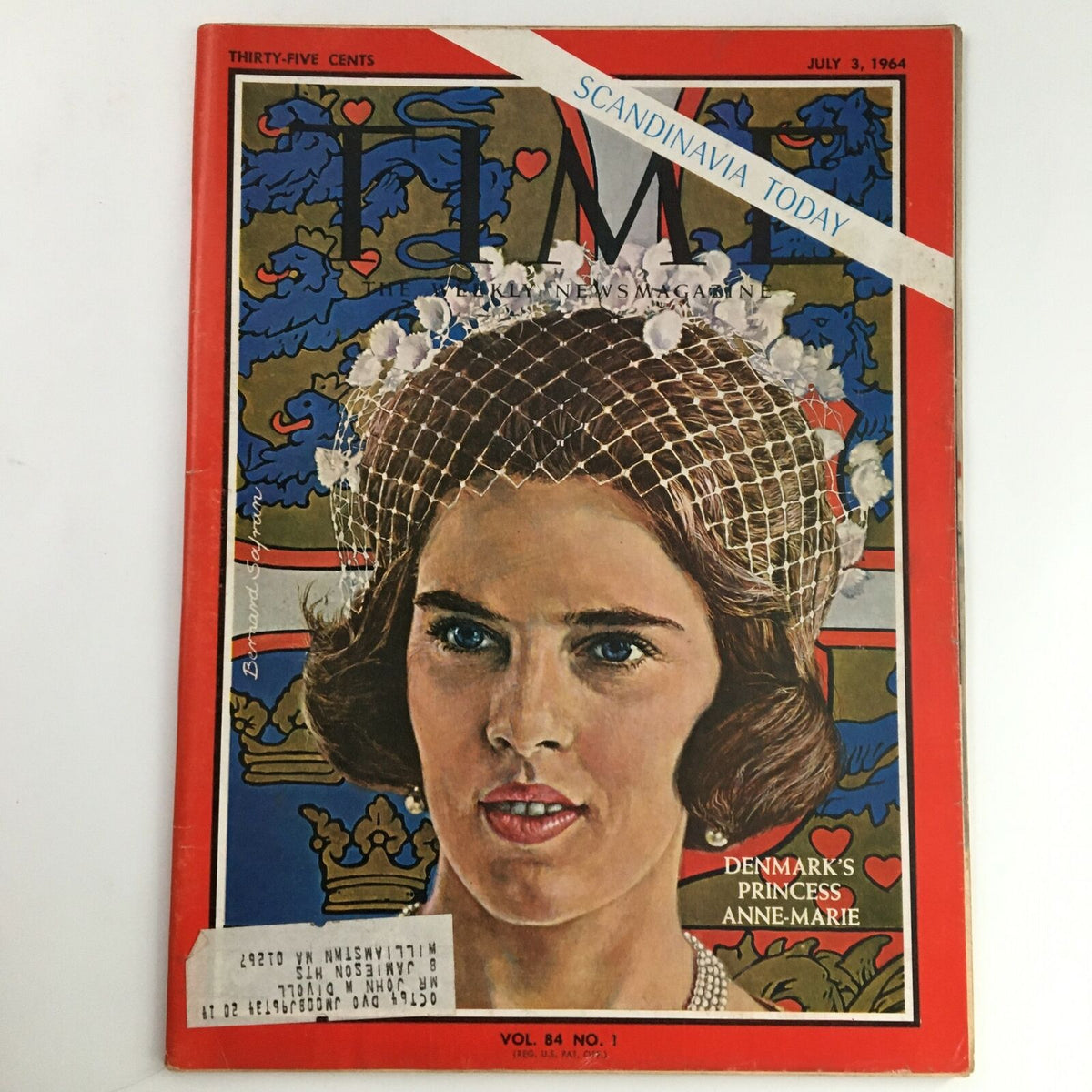 Time Magazine July 3 1964, featuring Princess Anne-Marie of Denmark on the cover, showcasing vintage design and historical significance.