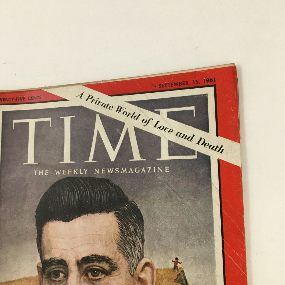 Time Magazine September 15 1961 Cover featuring the headline 'A Private World of Love and Death', showcasing vintage magazine aesthetics and historical significance.