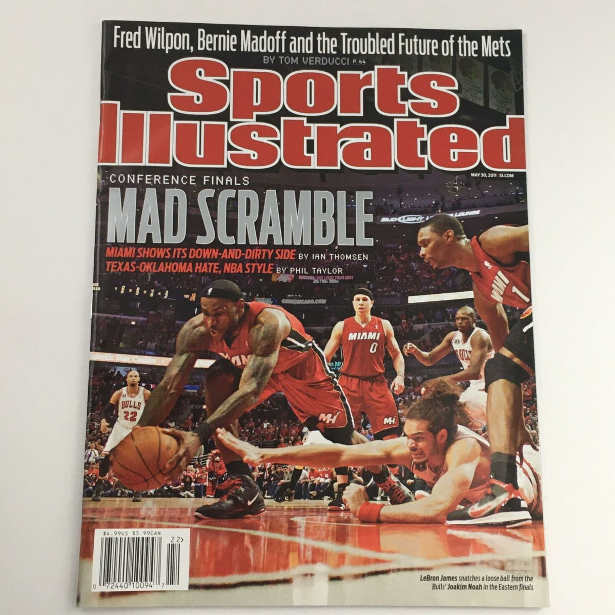 Sports Illustrated Magazine May 30, 2011 featuring LeBron James on the cover, highlighting the NBA Conference Finals and Miami Heat's playoff performance.