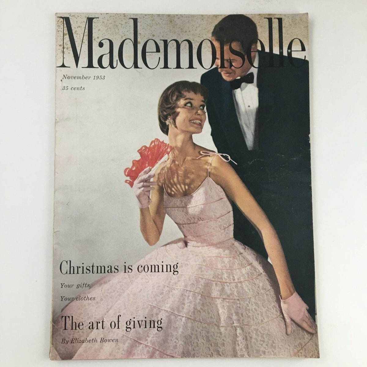 Cover of Mademoiselle Magazine, November 1953, featuring 'The Art of Giving'