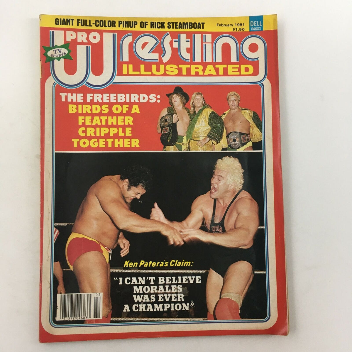 Pro Wrestling Illustrated Magazine Cover February 1981 featuring an interview with Andre the Giant and a wrestling action image.