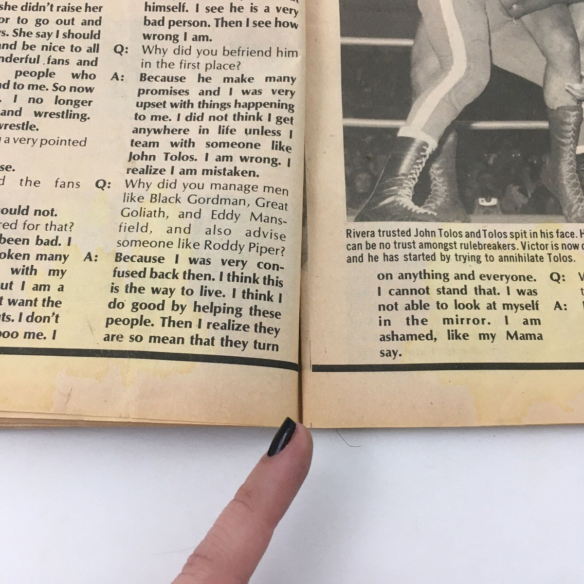 The Wrestler Magazine August 1981 Andre the Giant vs Sgt. Slaughter, No Label