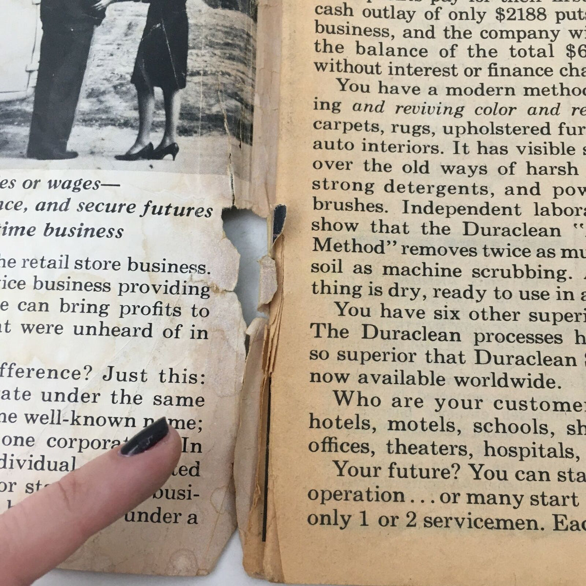 Image of an interior page from WWF Wrestling Magazine Spring 1980 showing text about business opportunities, illustrating the magazine's diverse content beyond wrestling.