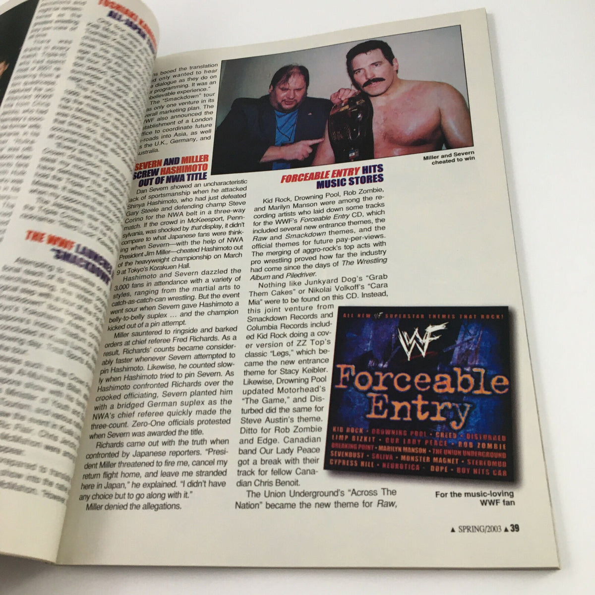 Pro Wrestling Illustrated Magazine Spring 2003 Triple H & Steve Austin