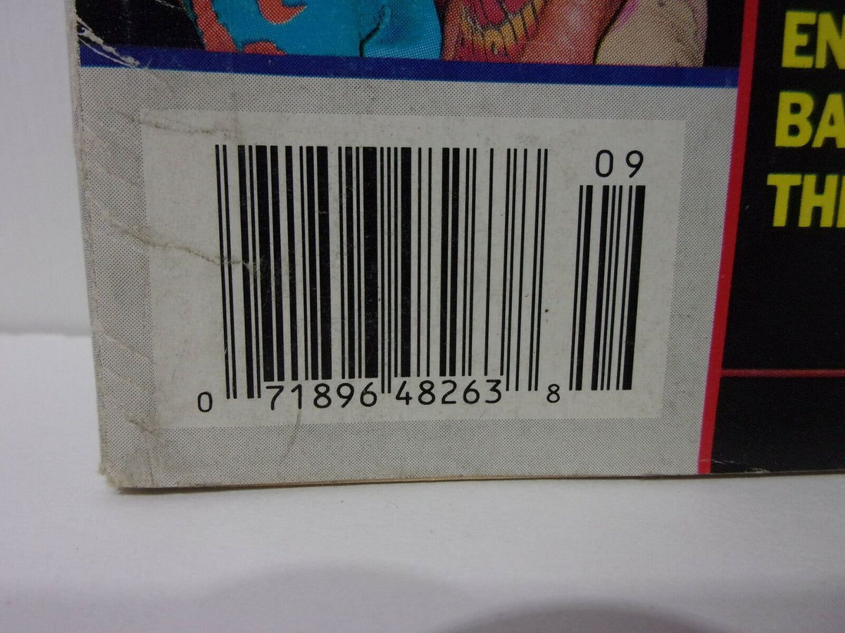 Barcode on the back cover of Wrestling USA Magazine, September 1992, showcasing product identification for collectors.