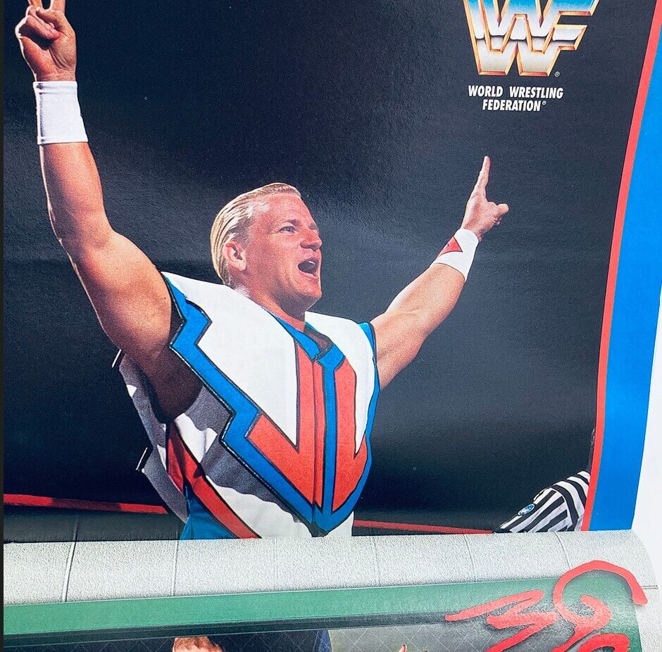 WWF World Wrestling Federation Magazine March 1998 featuring a wrestler in a colorful costume, posing with arms raised in celebration. This image highlights the vibrant cover art and the nostalgic elements of professional wrestling history.