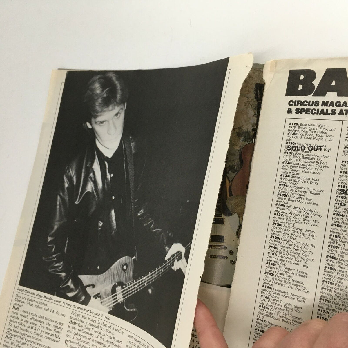 Inside Circus Magazine July 22 1980, featuring a black and white photo of a guitarist, reflecting the vintage rock culture of that era.