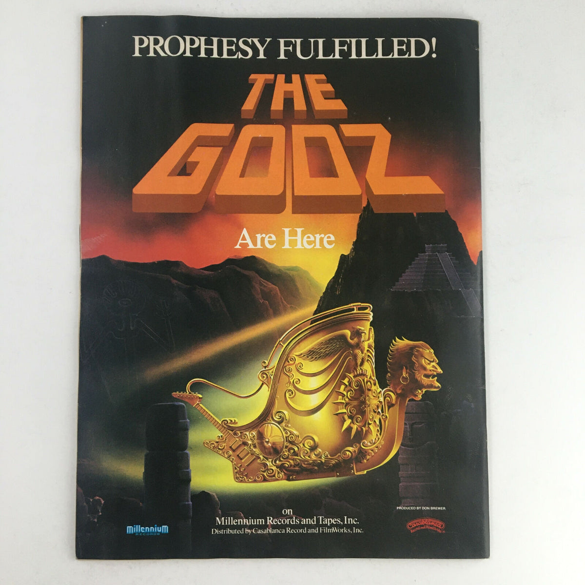 Circus Magazine April 27, 1978 advertisement for The Godz with bold text proclaiming 'Prophesy Fulfilled! The Godz Are Here'. This vintage piece highlights the music culture of the late 1970s.