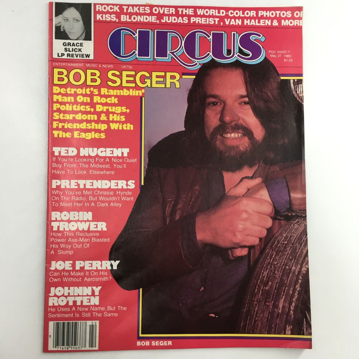 Circus Magazine May 27 1980 Bob Seger Cover featuring a photograph of Bob Seger smiling, showcasing the magazine's title and articles inside.