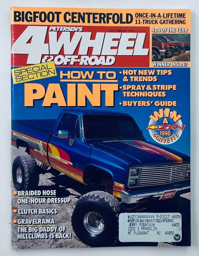 Petersen's 4Wheel & Off-Road Magazine February 1990 BIGFOOT CENTERFOLD