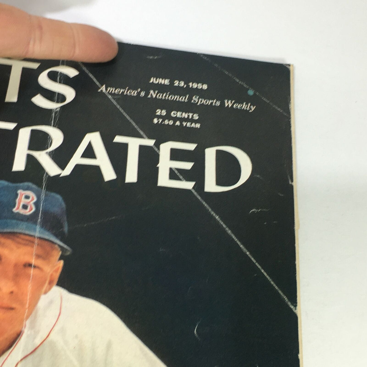 Vintage Sports Illustrated Magazine June 23 1958 - Jackie Jensen of The Red Sox