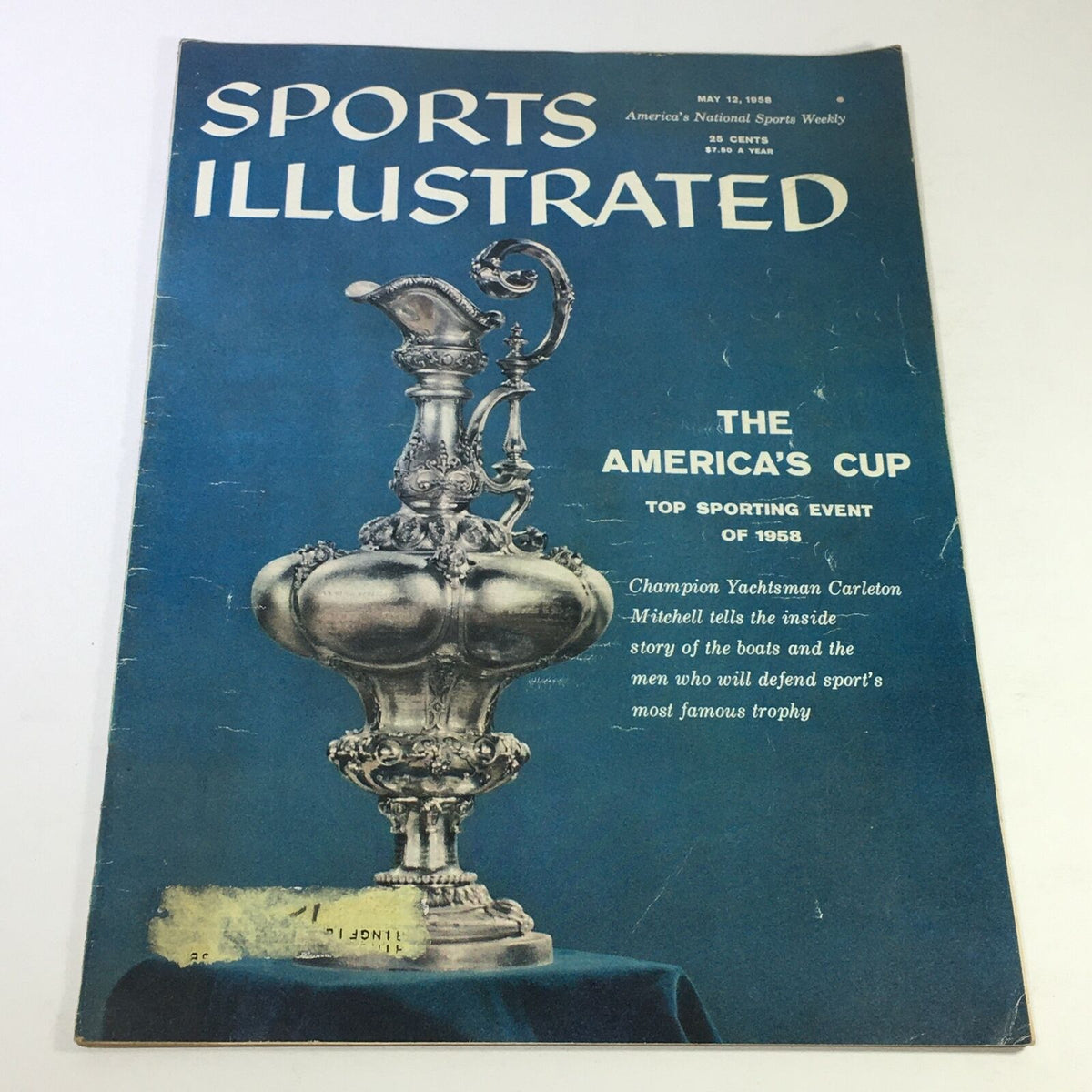 Vintage Sports Illustrated Magazine May 12 1958 - The America's Cup 1958 Event