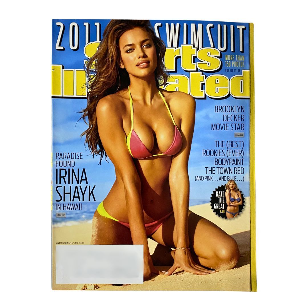 Lot of 6 2005-2020 Sports Illustrated Magazine Swimsuit Edition featuring the Winter 2011 cover with Irina Shayk in a bikini, part of a curated collection celebrating swimsuit models over the years.