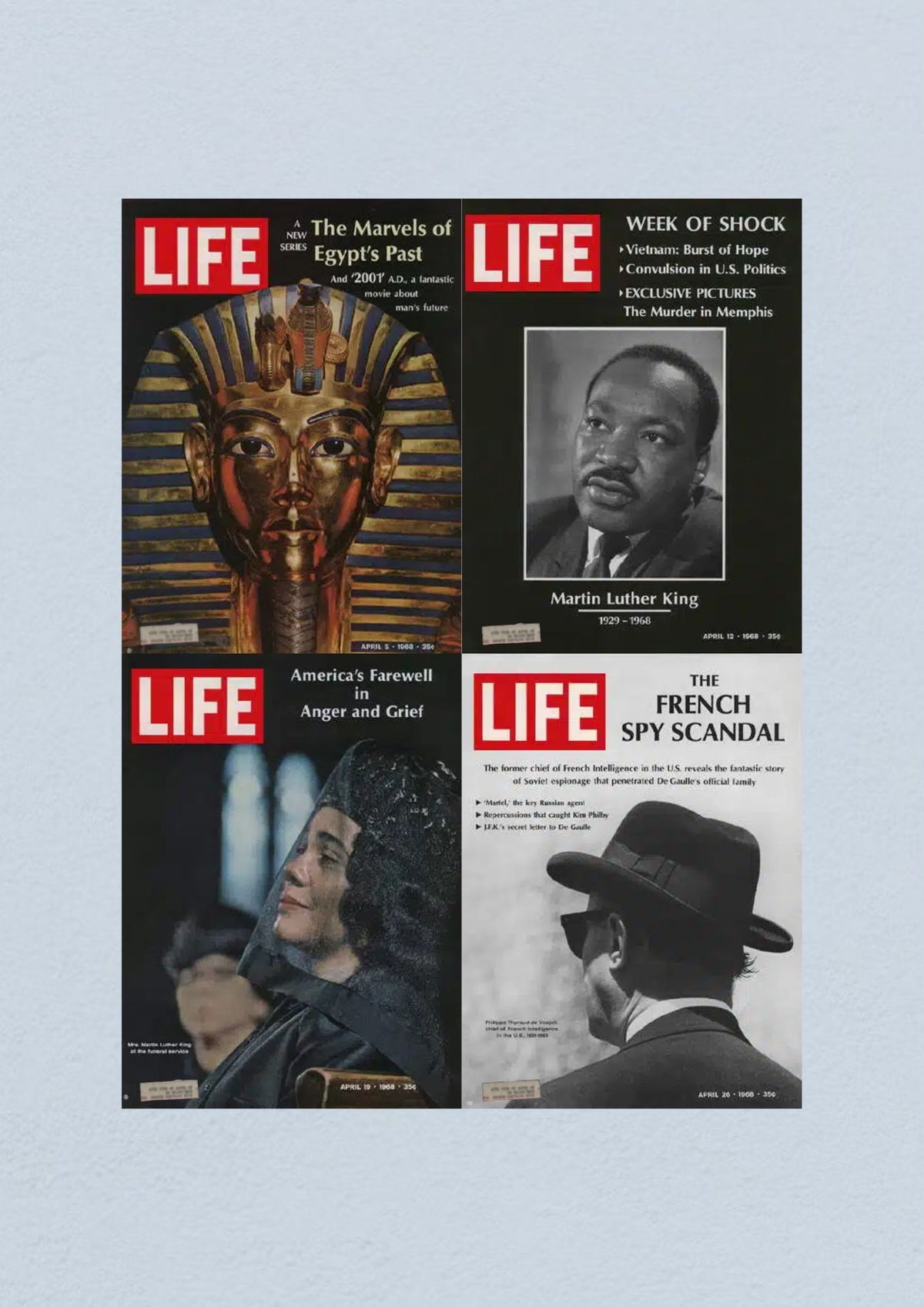 Life Magazine April 26, 1968 edition reflecting on significant events and societal developments leading to summer 1968, showcasing impactful images and articles.