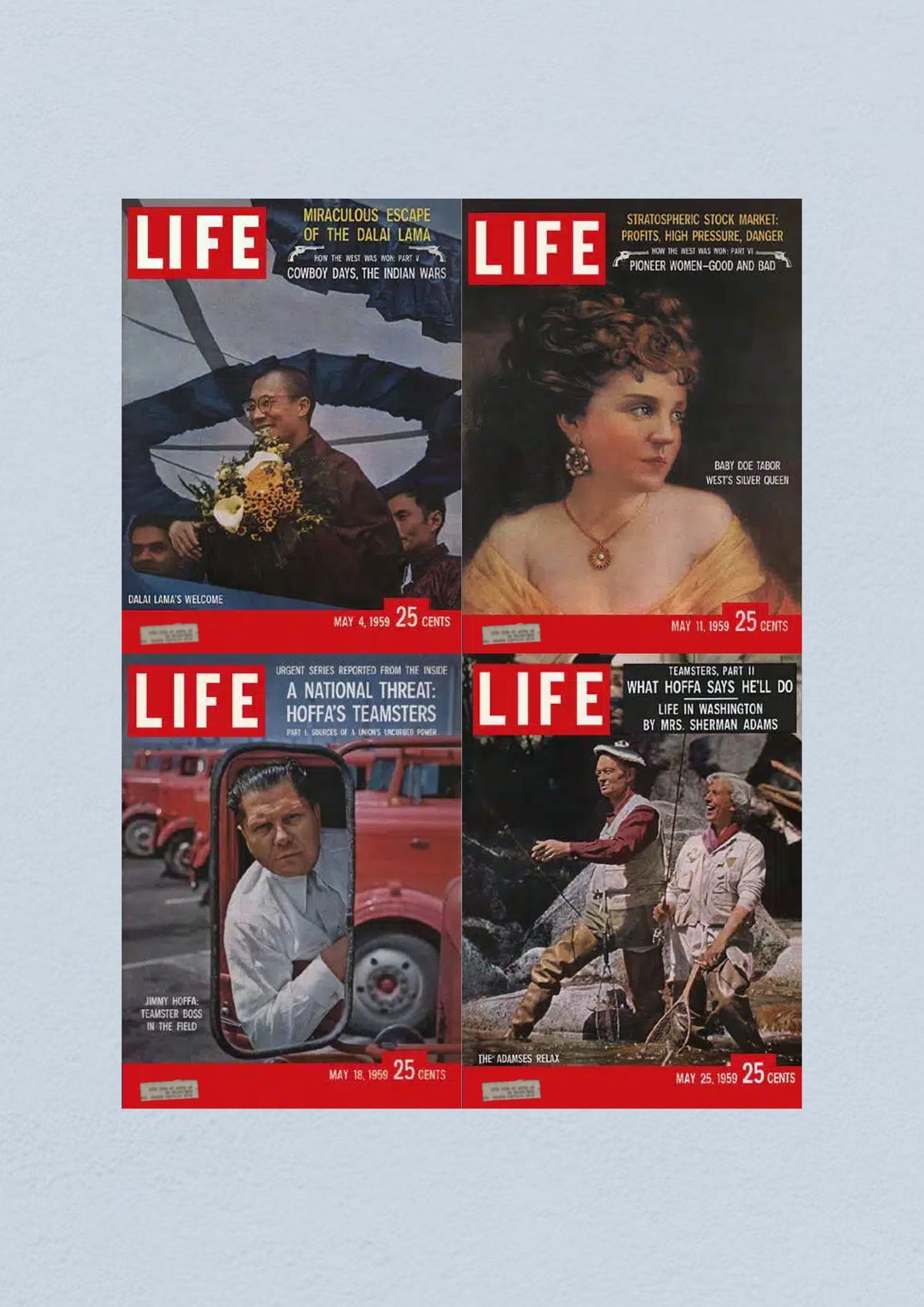 Life Magazine May 25, 1959 cover depicting outdoor life with humor, contributing to the cultural landscape of the Civil Rights Era.